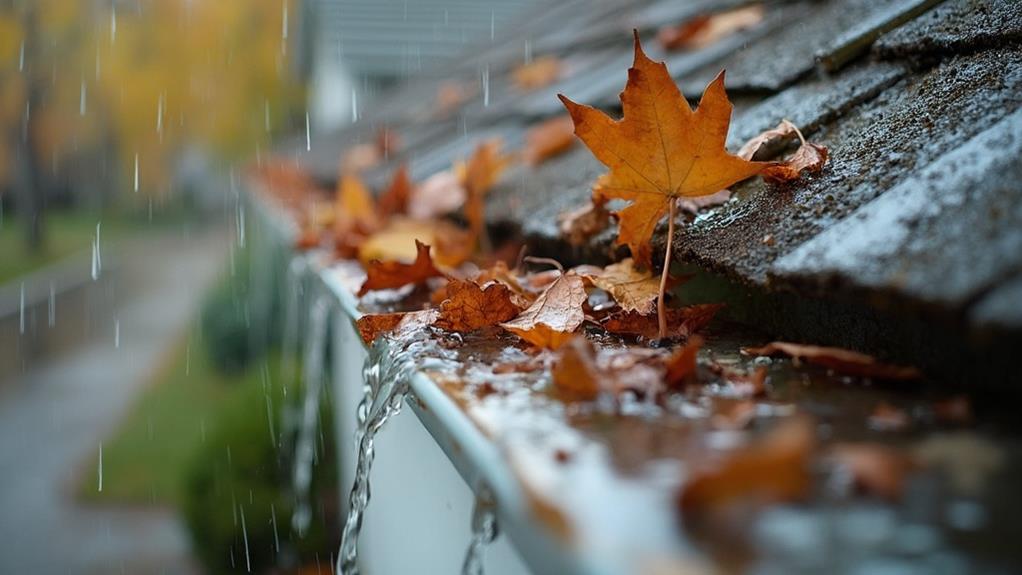 clear clogged gutters promptly