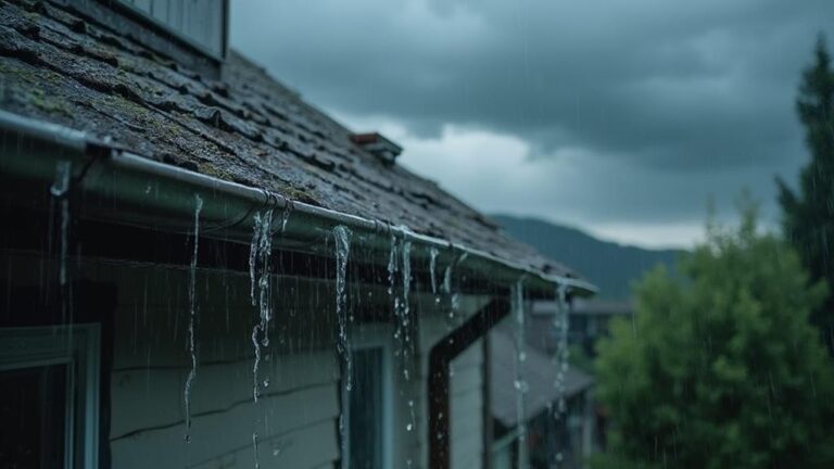 gutters overflowing without clogging